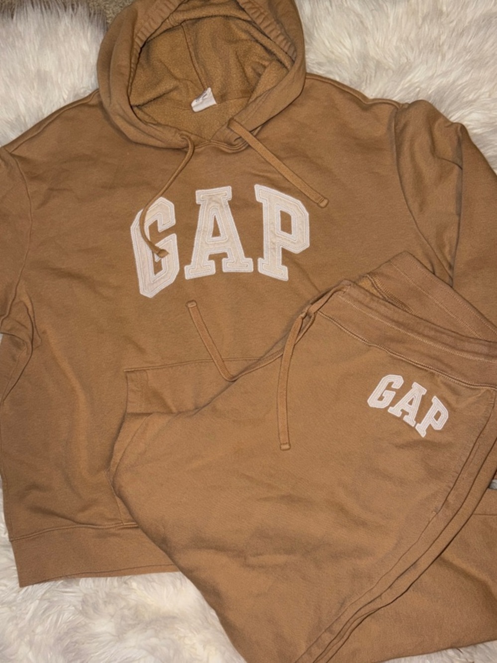 GAP Men's Tan Brown Hoodie & Jogger Set